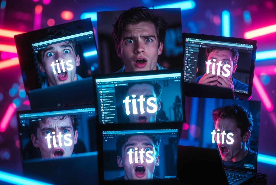 flashing tits on omegle 2026 reactions collage